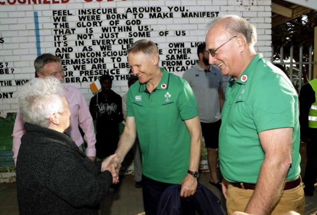 Ethel Normoyle meets Joe Schmidt and Martin O'Sullivan