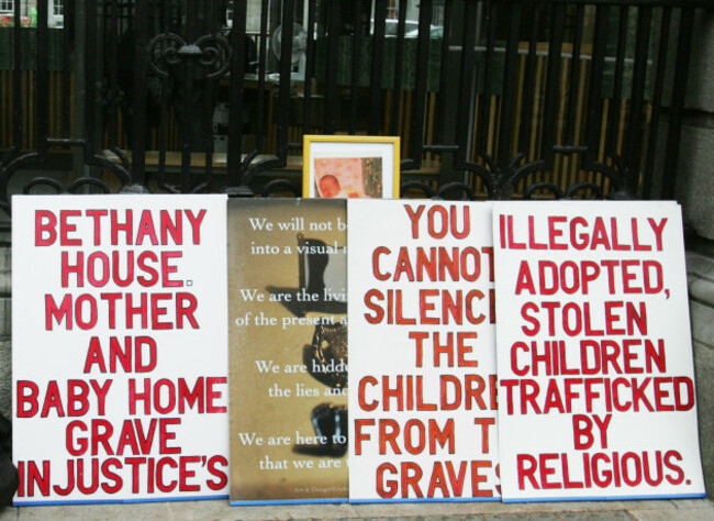 25/9/2014. Mother and Babies Homes Protests