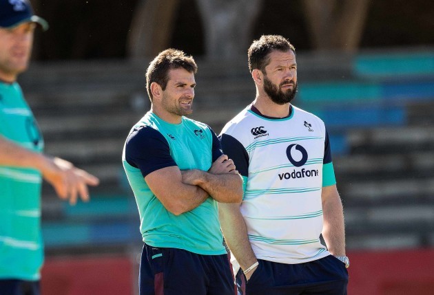 Jared Payne with Andy Farrell