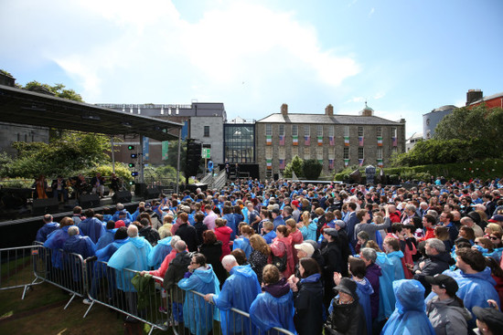 24/6/2016 Biden Visit. Crowds of people at Dublin