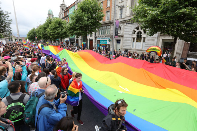 25/6/2016. Gay Pride Parade Dublin. The Gay Pride