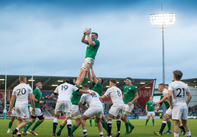 James Ryan wins a lineout