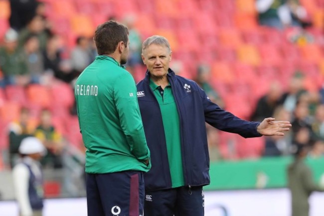 Joe Schmidt with Jared Payne