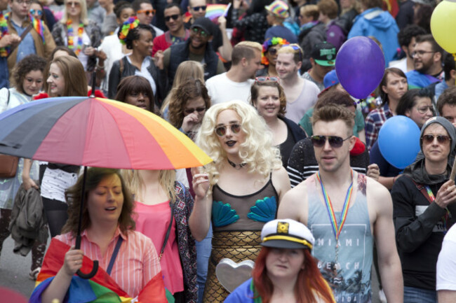 25/6/2016. Gay Pride Parade Dublin. Gay Pride supp