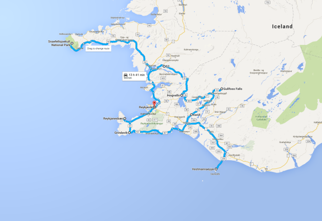 Iceland Route