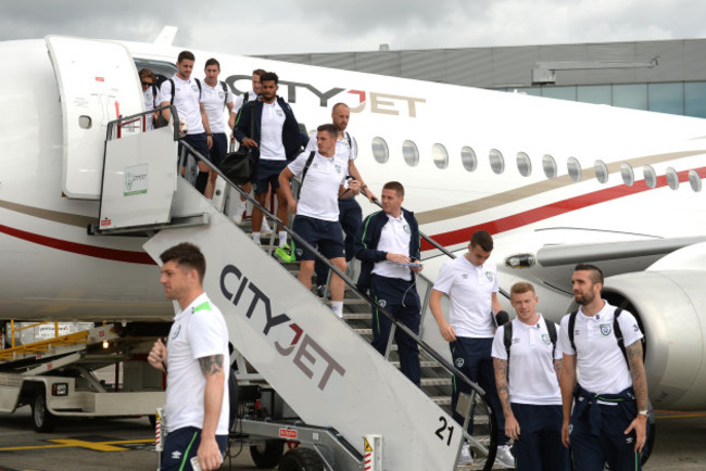 Republic of Ireland Team Return from UEFA Euro 2016