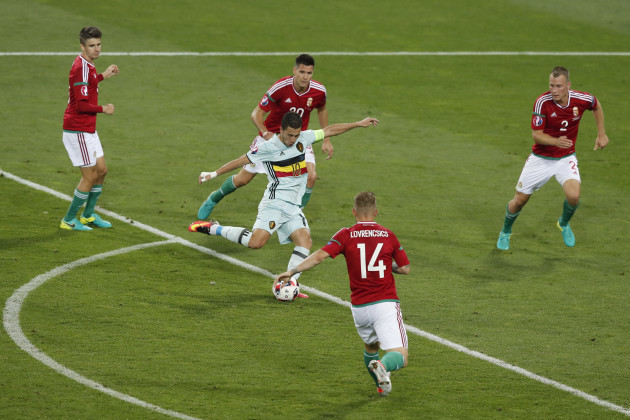 Soccer Euro 2016 Hungary Belgium