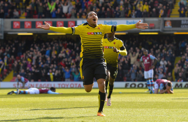 Watford v Aston Villa - Barclays Premier League - Vicarage Road