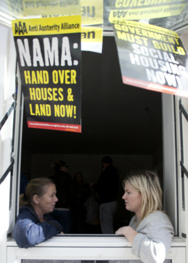 22/9/2015. Homeless Famlies Take Over Nama Propert