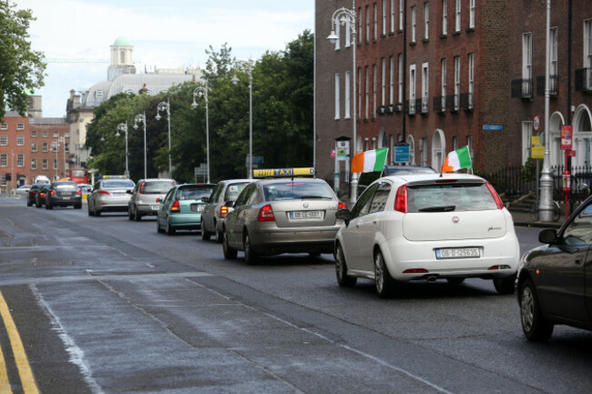 02/07/2016. Car Insurance Protest. Pictured a smal