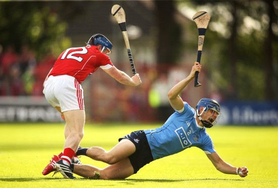 Conor Lehane tackles Eoghan O’Donnell