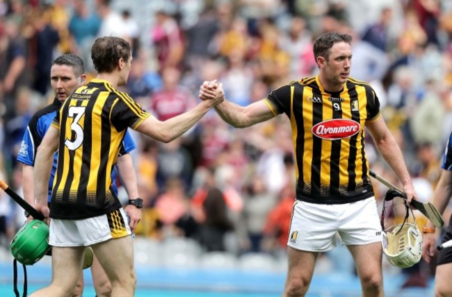 Michael Fennelly and Joey Holden celebrate after the game