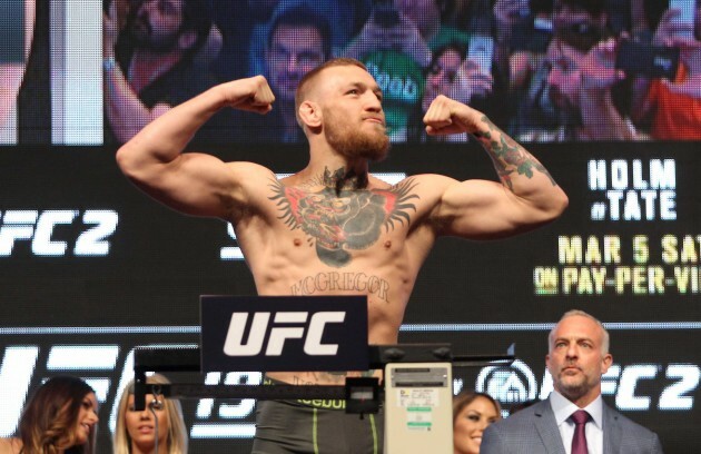 Conor McGregor weights-in