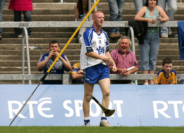 John Mullane throws away his hurl