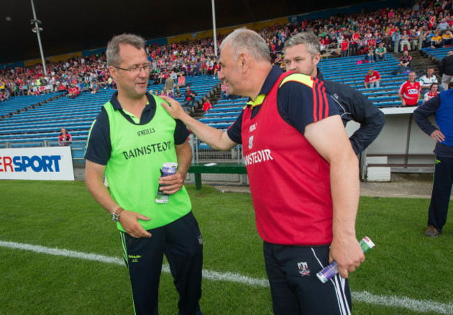 Peadar Healy and John Brudair after the game