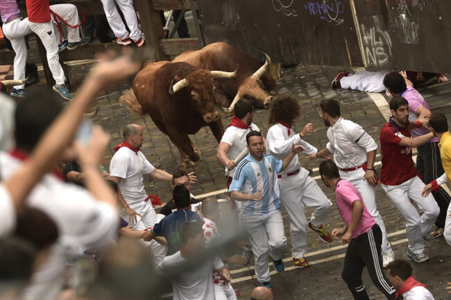 Spain Running of the Bulls