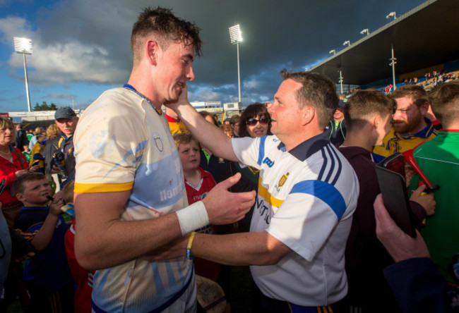 Davy Fitzgerald consoles Diarmuid Byrnes