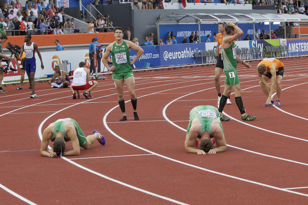 Ireland's relay runners dejected after failing to secure automatic qualification for the race at the Rio Games
