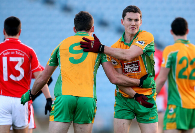 Ian Burke celebrates scoring a point