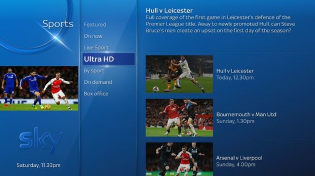 Sky UHD sports