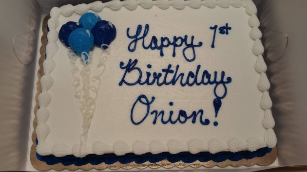 My son's first birthday cake... His name is actually Orion.