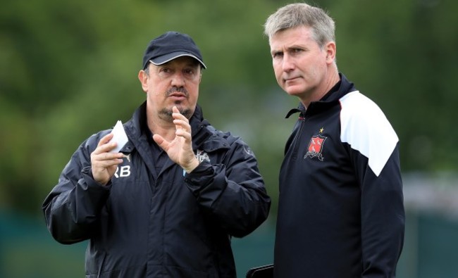 Rafa Benitez with Stephen Kenny