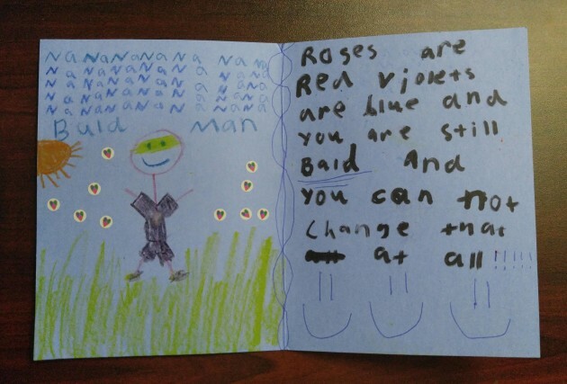 This little girl casually eviscerated her uncle with a poem about his