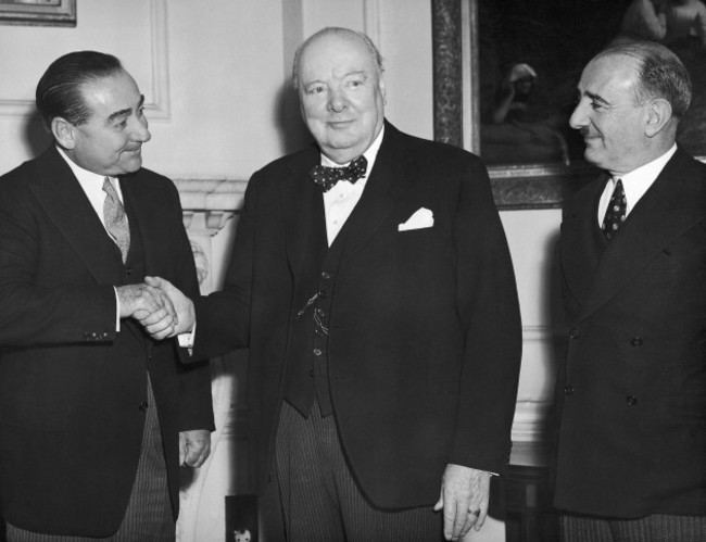 Mr. Adnan Menderes with Winston Churchill
