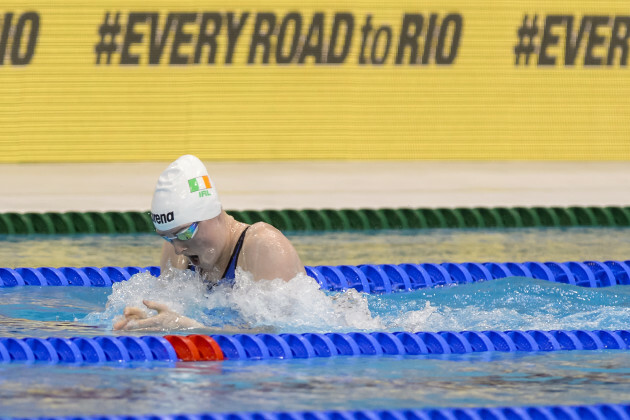 Fiona Doyle on her way to finishing fourth