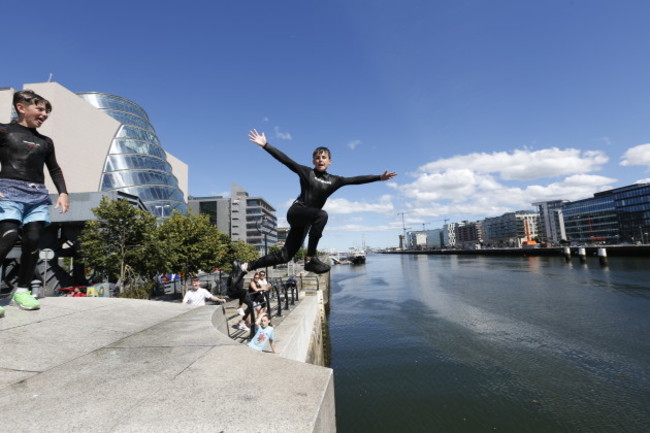 18/07/2016 Dublin Weather Scenes. Pictured is Ryan