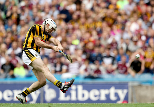 Jonjo Farrell scores a goal