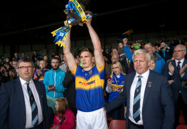 Brendan Maher lifts the trophy