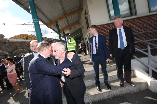 20/07/2016 The Taoiseach speaking to Christy Burke
