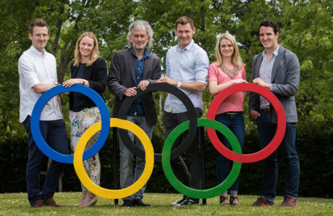 Gavin Noble, Derval O'Rourke, Jerry Kiernan, David Gillick, Ailis McSweeney and Eanna Bailey