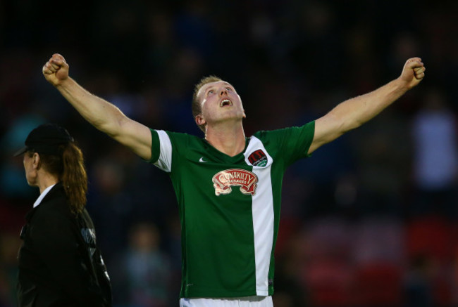 Stephen Dooley celebrates