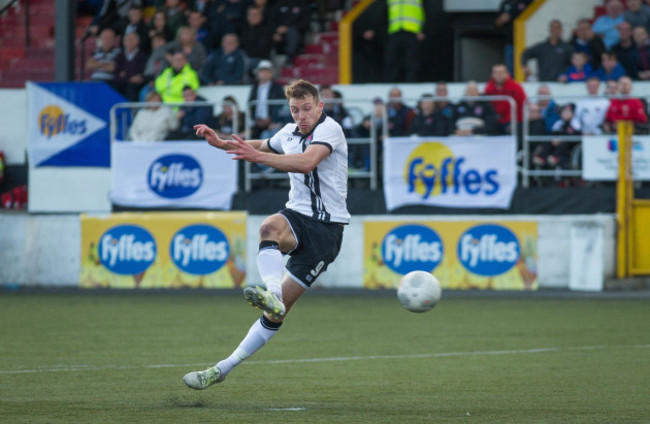 David McMillan scores the first goal