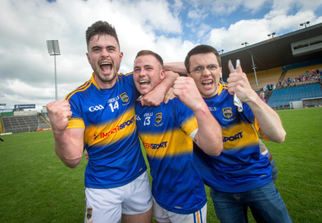 Michael Quinlivan and Kevin O'Halloran celebrate