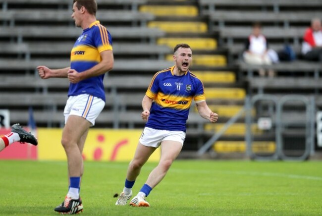 Kevin O'Halloran celebrates his goal