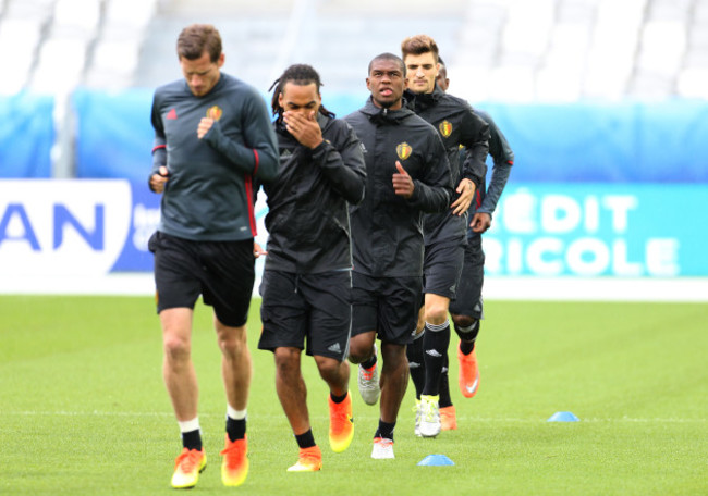 Belgium v Republic of Ireland - UEFA Euro 2016 - Group E - Belgium Training Session - Stade de Bordeaux