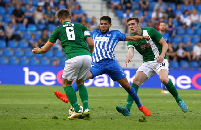 Alejandro Pozuelo with Greg Bolger and Garry Buckley