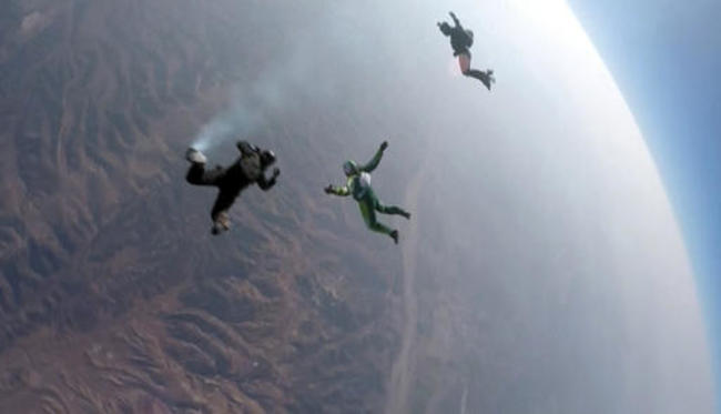 APTOPIX Skydiving Without Parachute