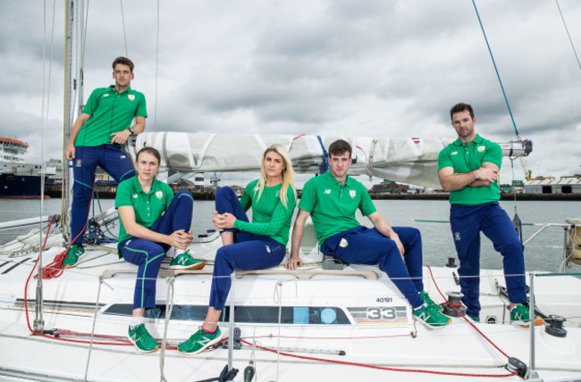 Matt McGovern, Annalise Murphy, Saskia Tidey, Finn Lynch and Ryan Seaton