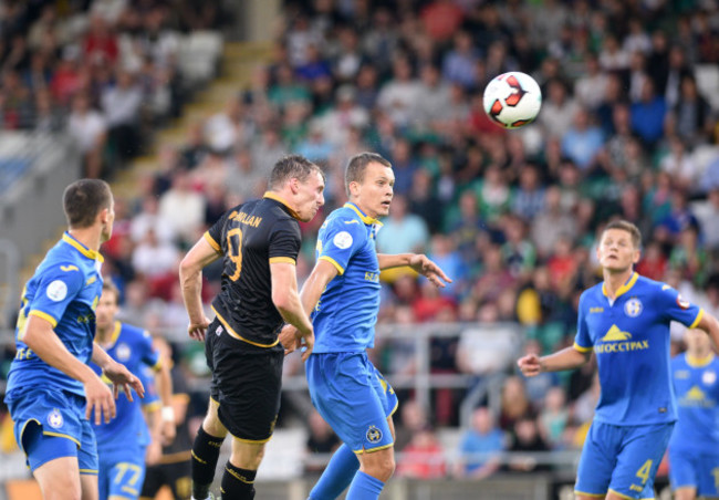 David McMillan scores his teams first goal