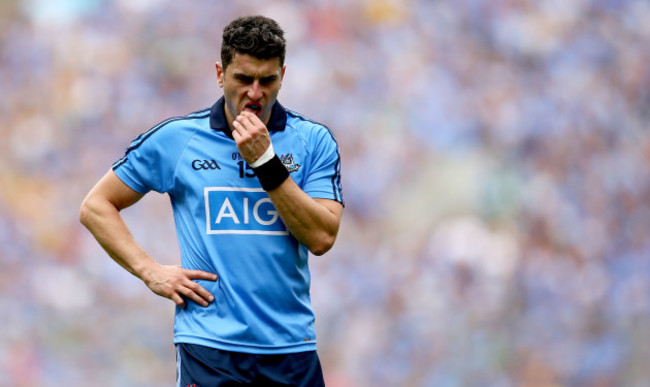 Bernard Brogan reacts to a missed chance