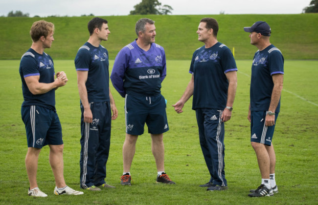 Jerry Flannery, Felix Jones, Anthony Foley, Johan 'Rassie' Erasmus and Jacques Nienaber