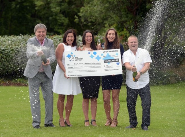 EuroMillions jackpot winners celebrate