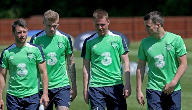 Wes Hoolahan, James McClean, James McCarthy and Seamus Coleman