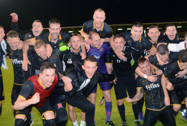 Dundalk celebrate after the game