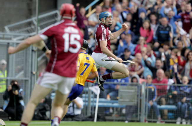 Conor Cooney celebrates scoring a goal
