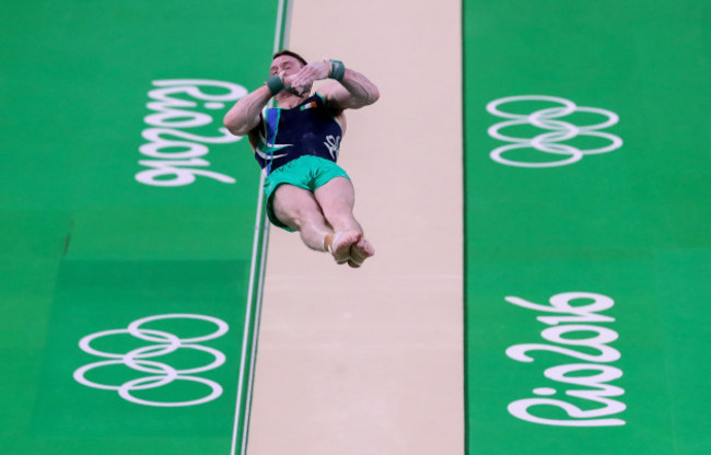 Kieran Behan during the vault